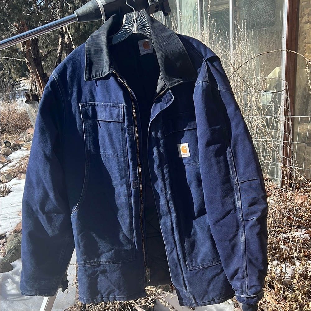 Carhartt Men's Blue Jacket Vintage